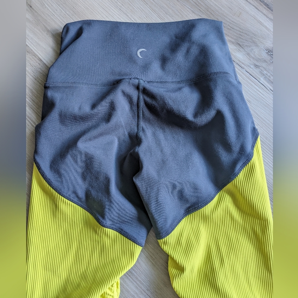 Zyia active parallel Lux neon ribbed leggings